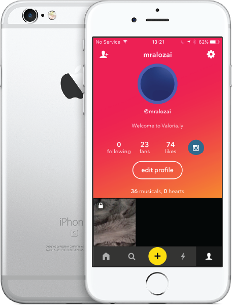 iphone 6s with valoria.ly